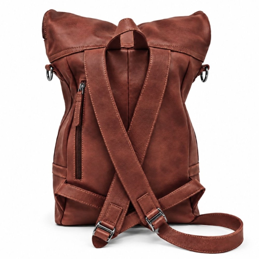 ROLLTOP BACKPACK COGNAC